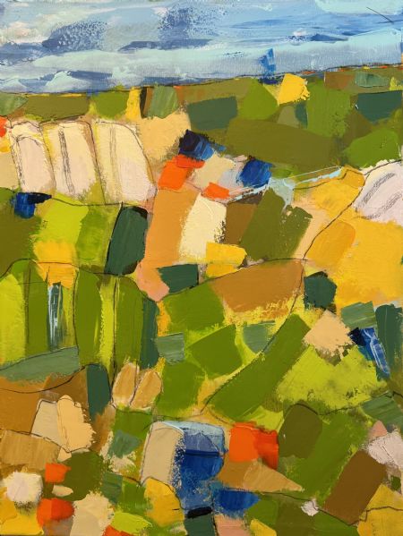 Akryl maleri Landskab af Jørgen Jungersted malet i 2026