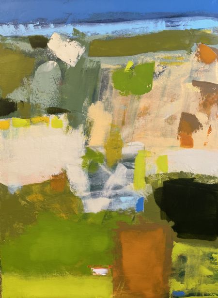 Akryl maleri Landskab af Jørgen Jungersted malet i 2026