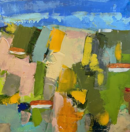 Akryl maleri Landskab af Jørgen Jungersted malet i 2026