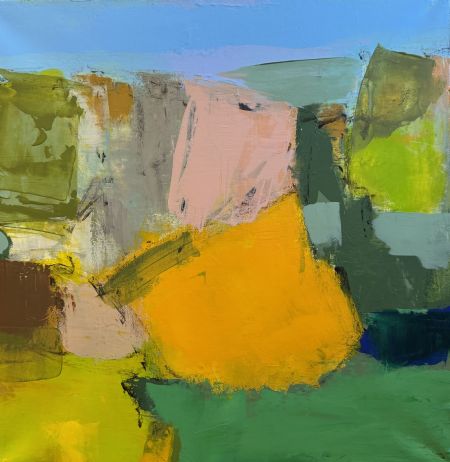 Akryl maleri Landskab af Jørgen Jungersted malet i 2026