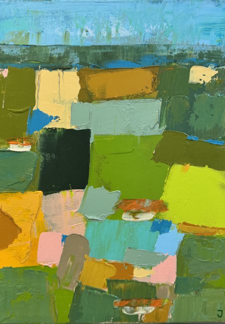 Akryl maleri Landskab af Jørgen Jungersted malet i 2026