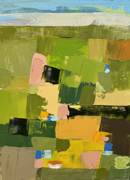 Akryl maleri Landskab af Jørgen Jungersted malet i 2026