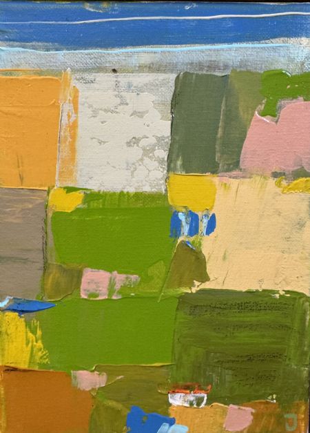 Akryl maleri Landskab af Jørgen Jungersted malet i 2026