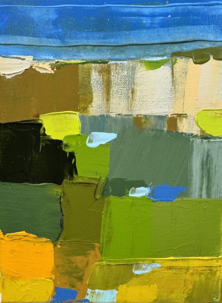 Akryl maleri Landskab af Jørgen Jungersted malet i 2026