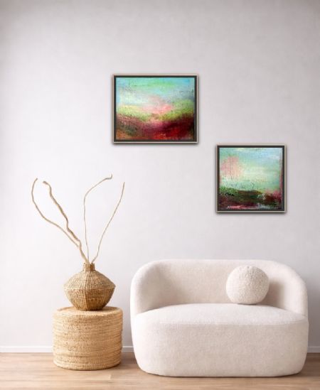 Akryl maleri The Heathland af Karina Døj malet i 2026