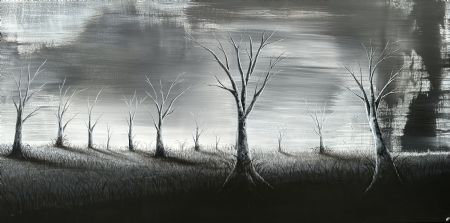 Akryl maleri The Illusion af Nanett Niby malet i 2025