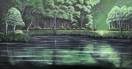  maleri Green Gold af Nanett Niby malet i 2025