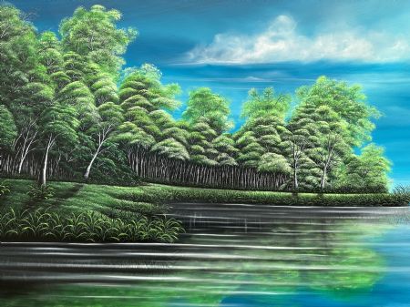 Akryl maleri Love of life af Nanett Niby malet i 2025