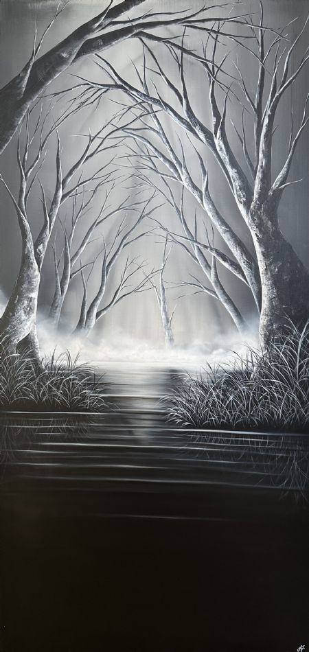 Akryl maleri Shadow af Nanett Niby malet i 2024