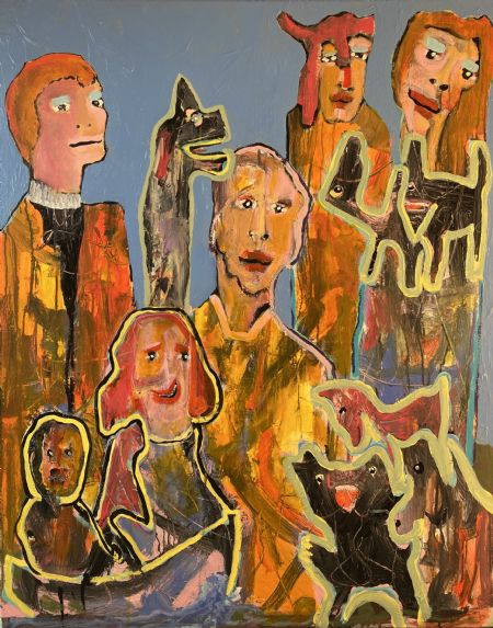 Akryl maleri Udflugt. af Henrik Diget Thomsen malet i 2026