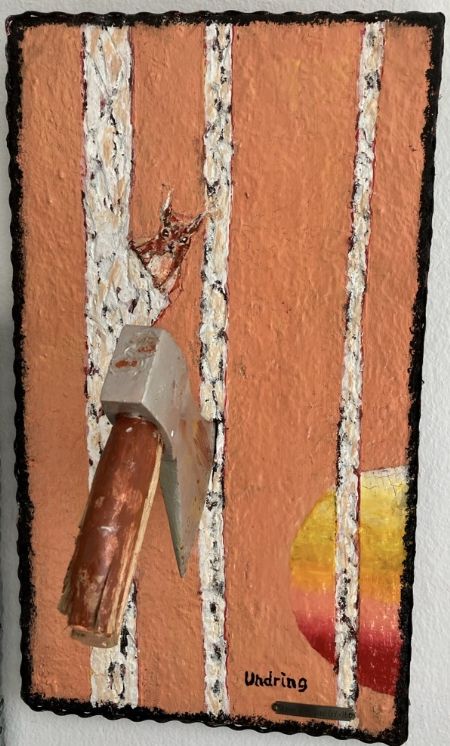 Olie maleri Skoven under Pres 2 (3). Undring af Ole Vinther malet i 2026