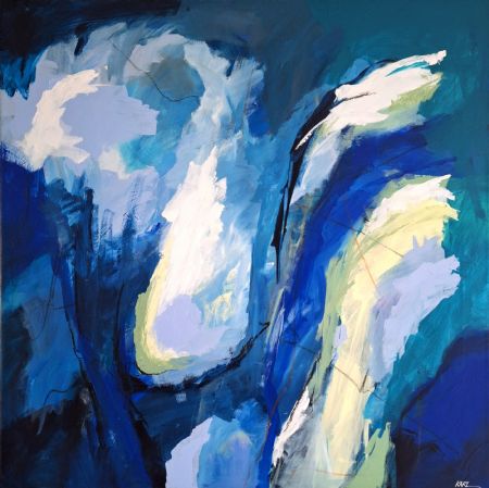 Akryl maleri 10-26 af Karl Hedeager Madsen malet i 2026