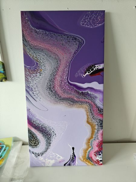 Akryl maleri Navnlæs af Connie Jensen malet i 2025