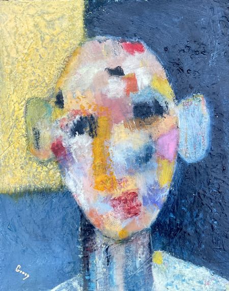 Akryl maleri Egon af Inge Merete Gross malet i 2026