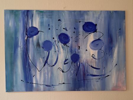 Akryl maleri Intet navn af Lis Vulpius malet i 2026