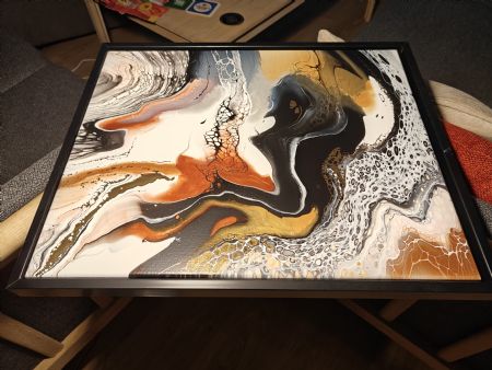 Akryl maleri Intet af Connie Jensen malet i 2026