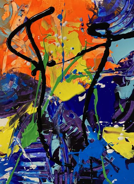 Akryl maleri Unika 36 af Per Jensen malet i 2026