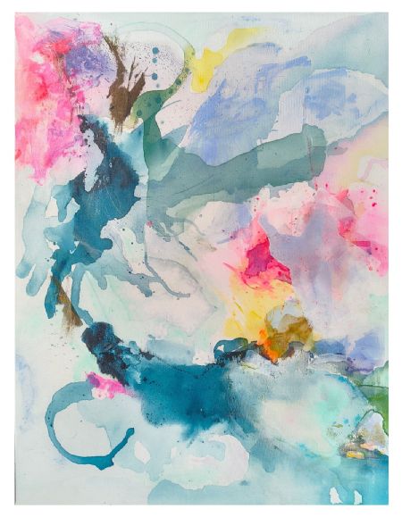 Akryl maleri Forår af Marianne Laursen malet i 2026