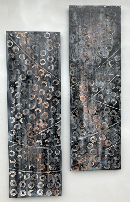 Akryl maleri Nr 43 af kim sommer malet i 2026