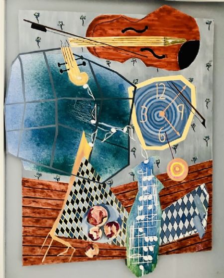 Olie maleri Brudte rammer 1 af Ole Vinther malet i 2004