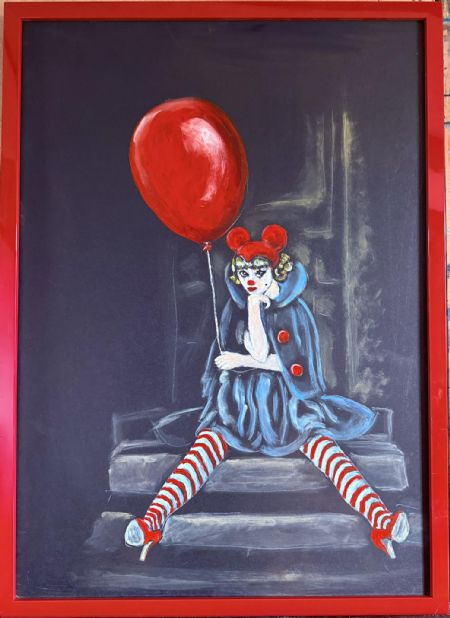 Akryl maleri www.magicangel.dk af Kasia Januszkiewicz malet i 2026