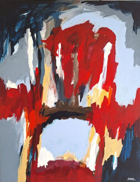 Akryl maleri 11-26 af Karl Hedeager Madsen malet i 2026