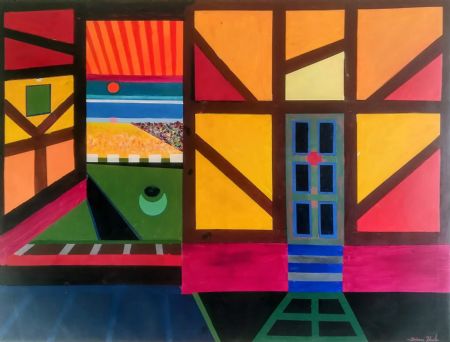 Akryl maleri NO. 3051. PORT af Søren Kent malet i 2026