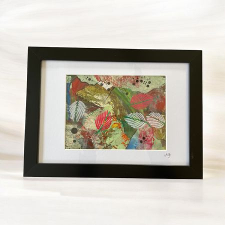 Blandede medier maleri Uden titel af Anna Grethe Søgaard malet i 