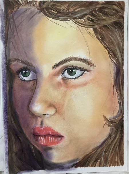 Blandede medier maleri War af Nicole Forup malet i 2026