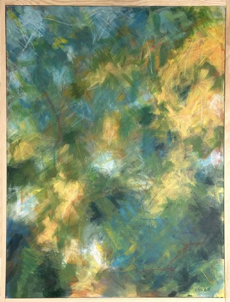 Akryl maleri Det hele bliver grønt af Rune Larsen malet i 2026