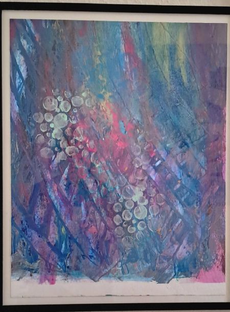 Akryl maleri Intet navn af Lis Vulpius malet i 2026