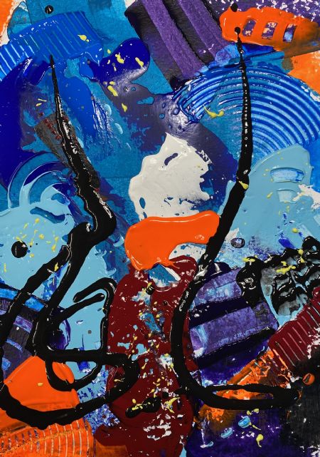 Akryl maleri Unika 40 af Per Jensen malet i 2026