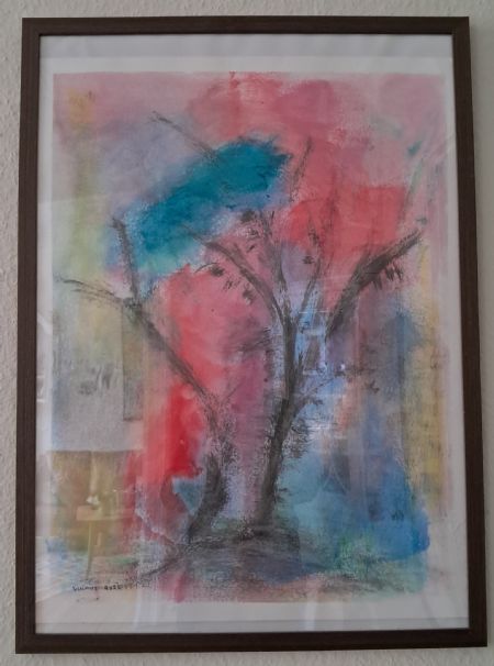 Akryl maleri Intet navn af Lis Vulpius malet i 2026