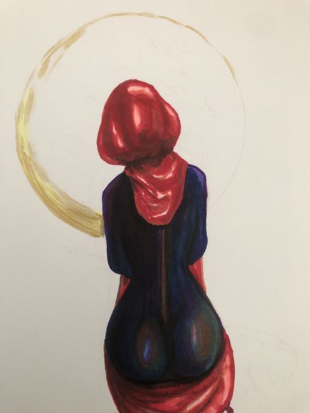  maleri The Queen of Spades af Nicole Forup malet i 2026