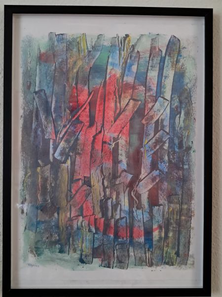 Akryl maleri Intet navn af Lis Vulpius malet i 2026