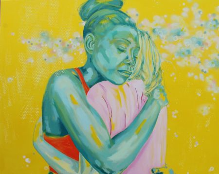 Akryl maleri Selvomsorg af KL art malet i 2026