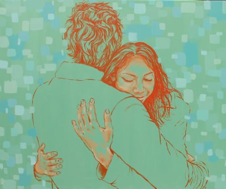 Akryl maleri Kram af KL art malet i 2026