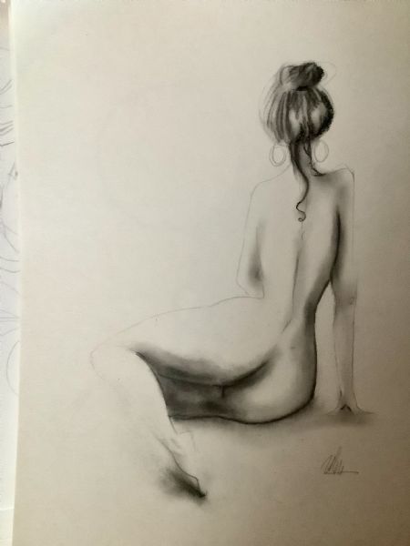 Kul maleri Woman af Nicole Forup malet i 2026