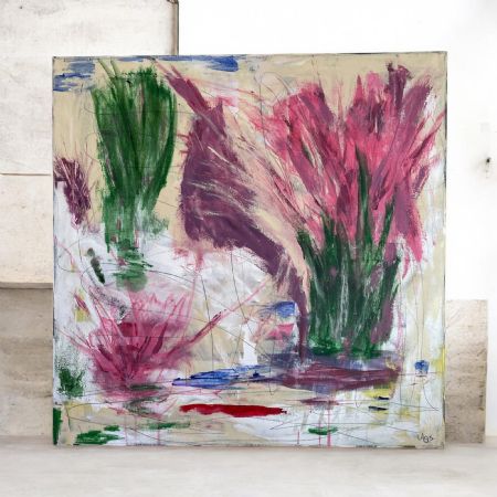 Akryl maleri Morgensmil af Anna Grethe Søgaard malet i 2026