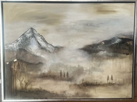 Akryl maleri Northern Light No.2 af Pernille Eriksen malet i 2026