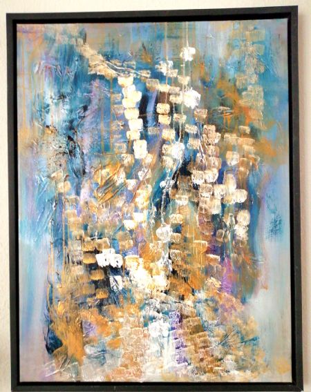 Akryl maleri Intet navn af Lis Vulpius malet i 2024