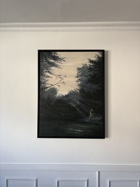 Akryl maleri Spirit of nature af Majbrit Nicolaisen malet i 2025