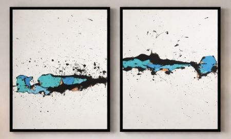 Akryl maleri Nr 54 af kim sommer malet i 2026