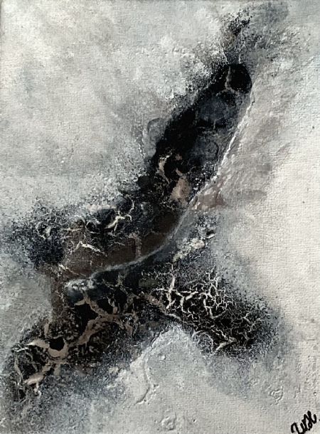 Blandede medier maleri Powertex maleri af Winnie Huniche malet i 2026