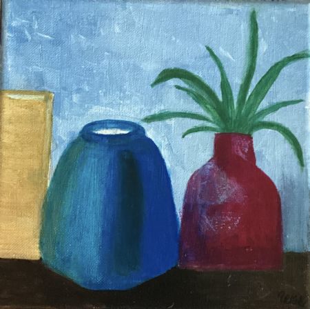 Akryl maleri Vaser af Winnie Huniche malet i 2025