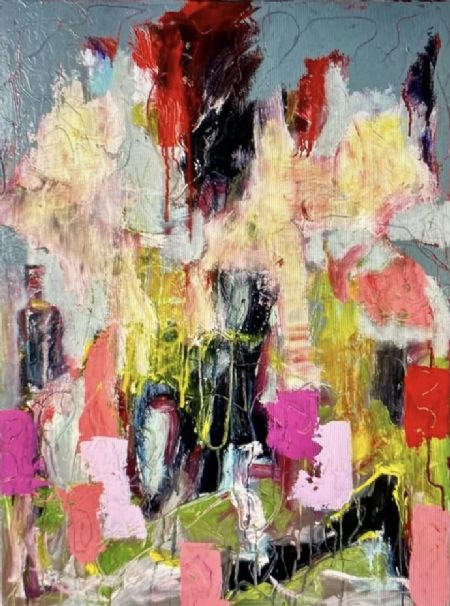 Akryl maleri Abstraktion. af Henrik Diget Thomsen malet i 2025