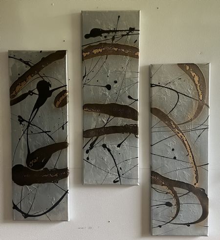 Akryl maleri Nr 252 af kim sommer malet i 2026