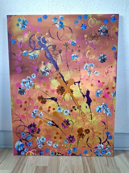 Akryl maleri Unavngivet af D. Germandsen malet i 2026