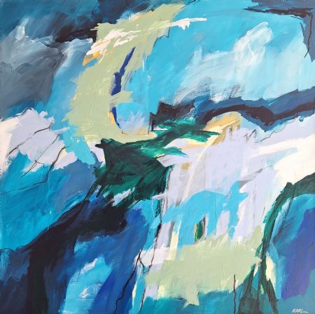 Akryl maleri 14-26 af Karl Hedeager Madsen malet i 2026