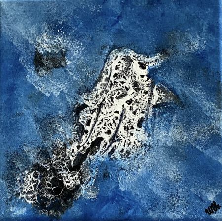 Blandede medier maleri Powertex 4 af Winnie Huniche malet i 2026